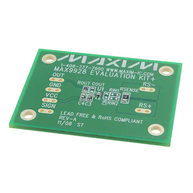 MAX9928EVKIT+ Analog Devices Inc./Maxim Integrated  Cartes d'évaluation - Amplificateurs opérationnels